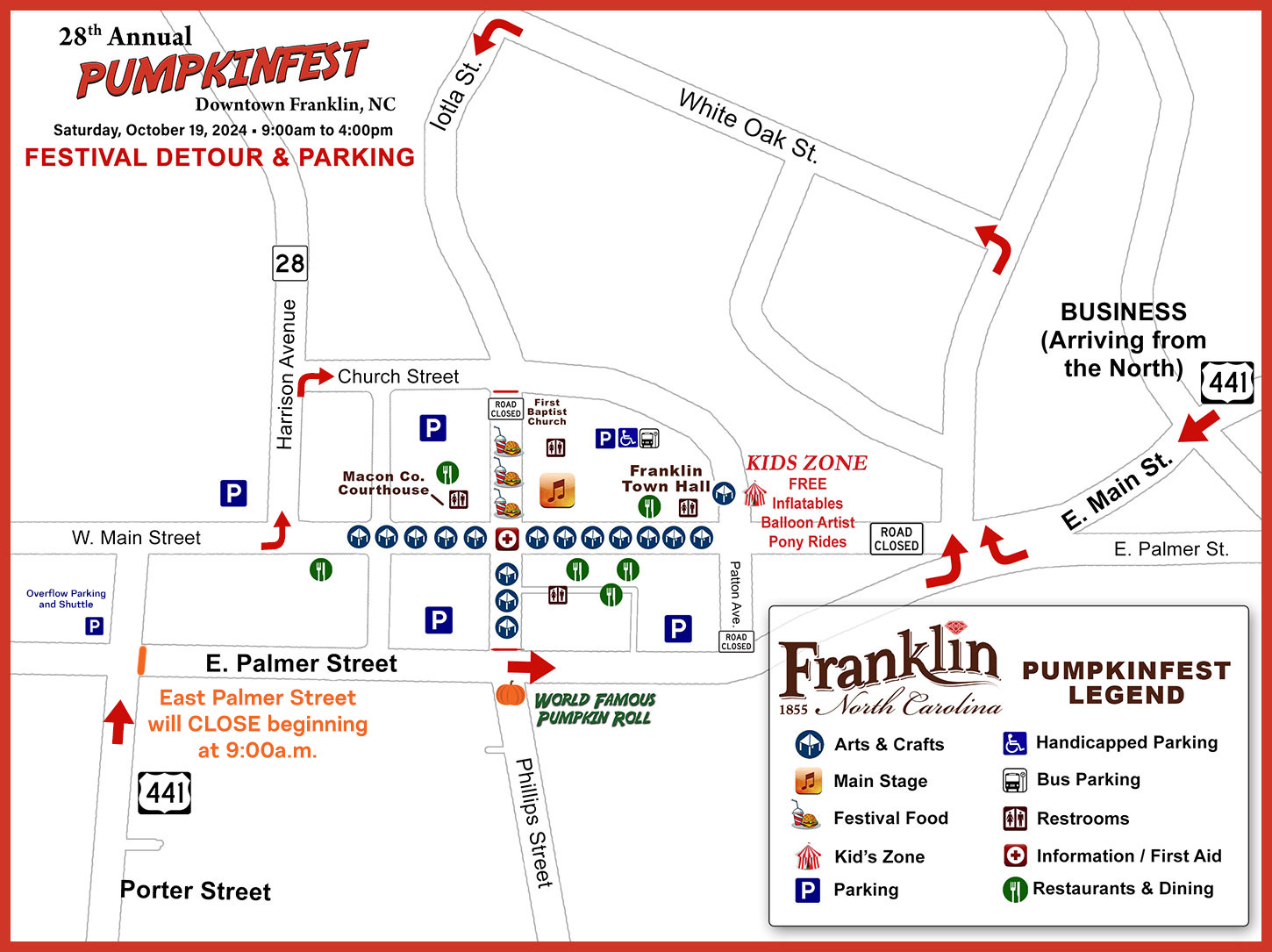 2024 Pumpkin Fest Map